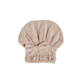 Coral velvet cute bow bath cap