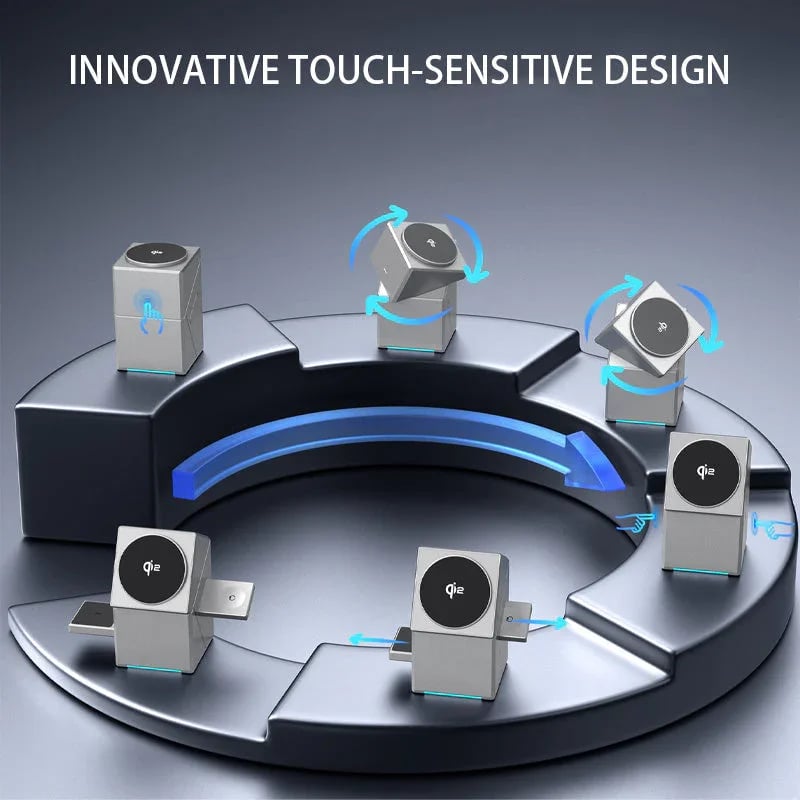 58 % OFF🔥Hot Sale Offers-3-in-1 Foldable Magnetic Wireless Charging Station