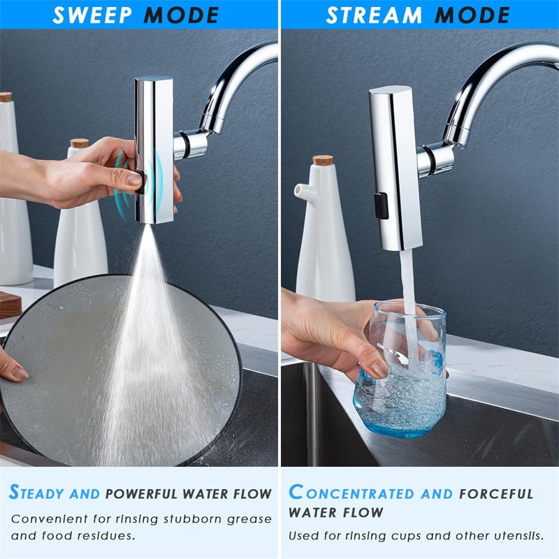 🔥3 in 1 360° Waterfall Kitchen Faucet