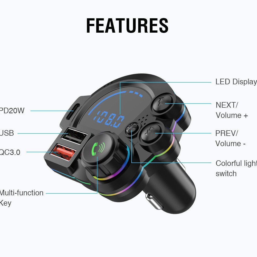 ❤USB-C Bluetooth 5.4 Car Adapter