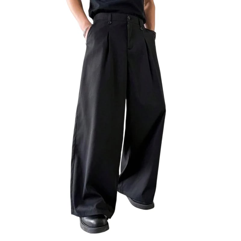 👖  NOW! ⏳ Men's Classic Fit Wide-Leg Suit Trousers – Tailored cut, breathable fabric & perfect for work, weddings or formal events ✨