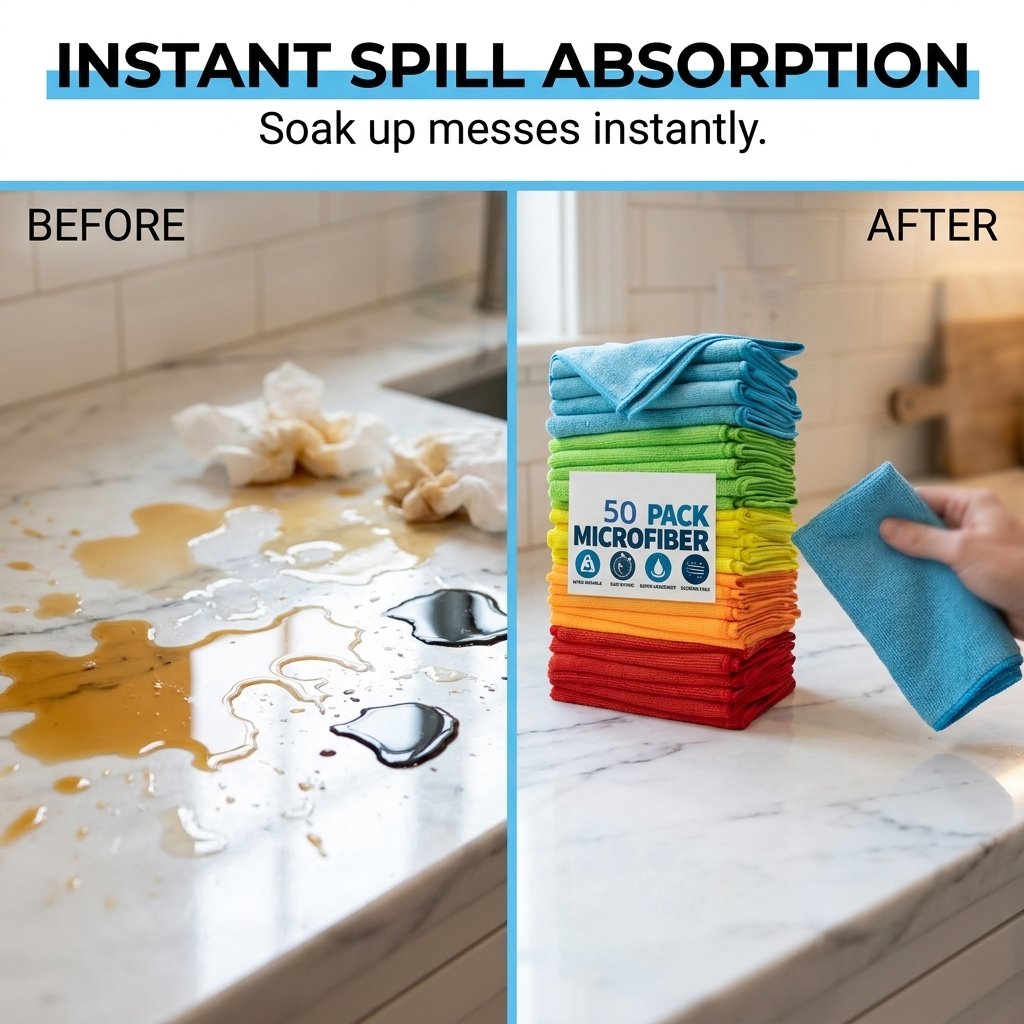 🏆Hot Sale⚡Bulk Pack Microfiber Towels
