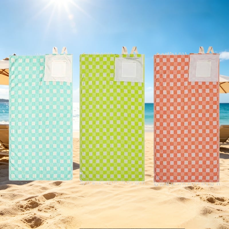2-in-1 Convertible Beach Towel Bag