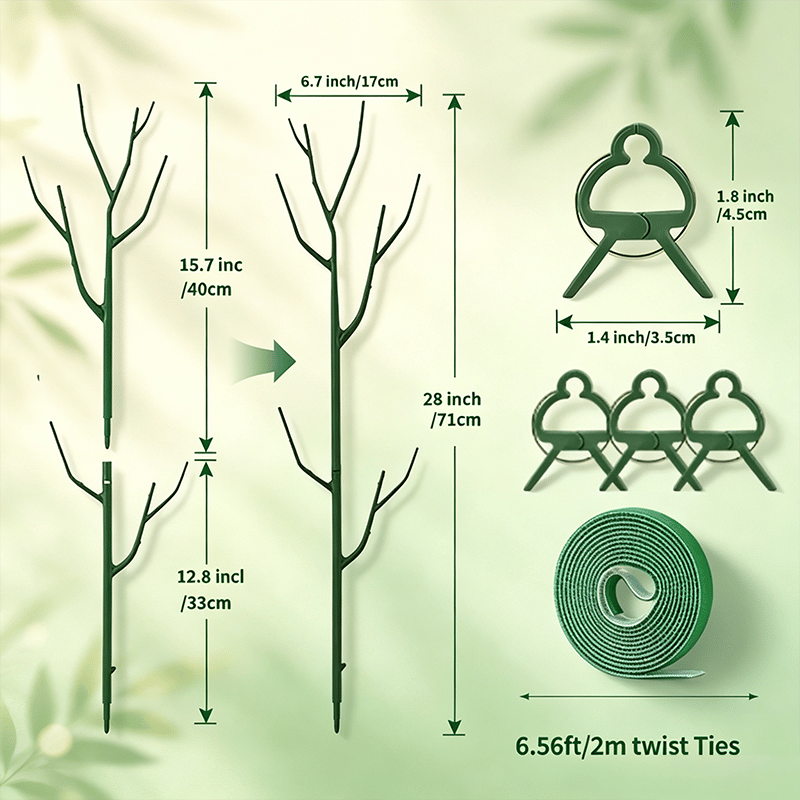 Branch-Style Plant Support Stakes