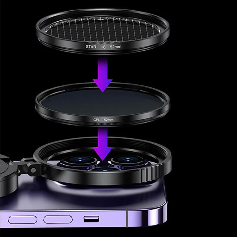 2-in-1 Magnetic CPL & Star Filter Lens