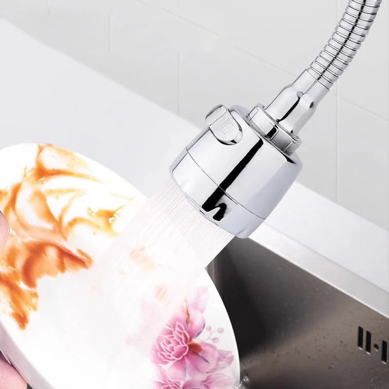 Kitchen Faucet with 360° Swivel Handheld Spray