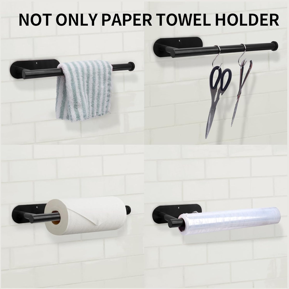 🧻Under Cabinet Paper Towel Holder – Declutter Your Kitchen Counter in Seconds ✨