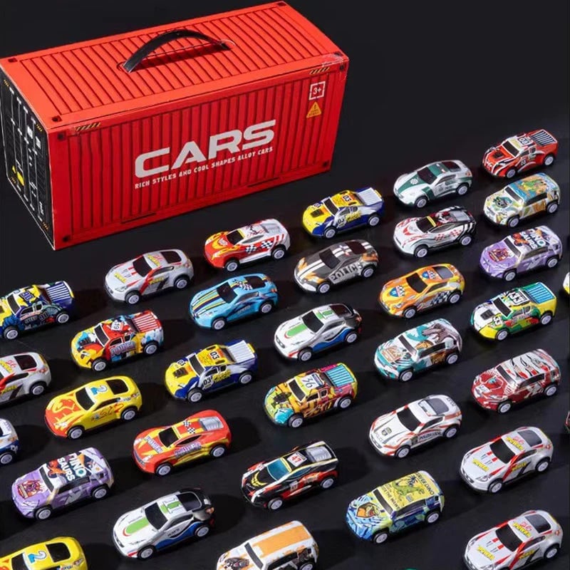CHRISTMAS PROMOTION 49% OFF🎁48 Mini Pull-Back Cars with Built-In Garage Set