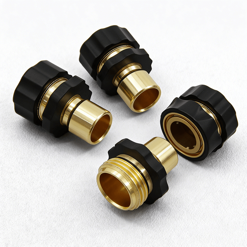 3/4 Inch Garden Hose Quick Connector 4 Sets/bag
