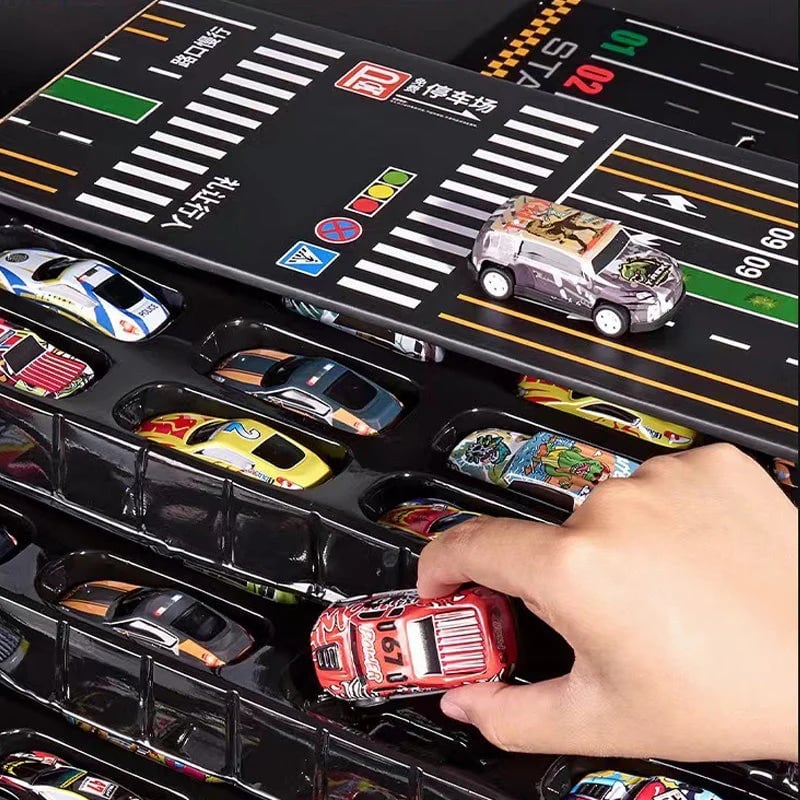 CHRISTMAS PROMOTION 49% OFF🎁48 Mini Pull-Back Cars with Built-In Garage Set