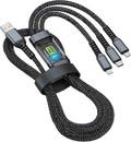 💥Limited time 50% off🔥⚡Transparent Luminous 3-in-1 Super Fast Charging Cable