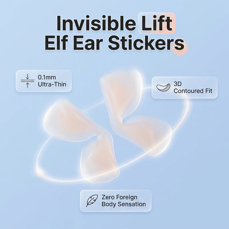 4D Shaped Non-Slip Elf Ear Stickers