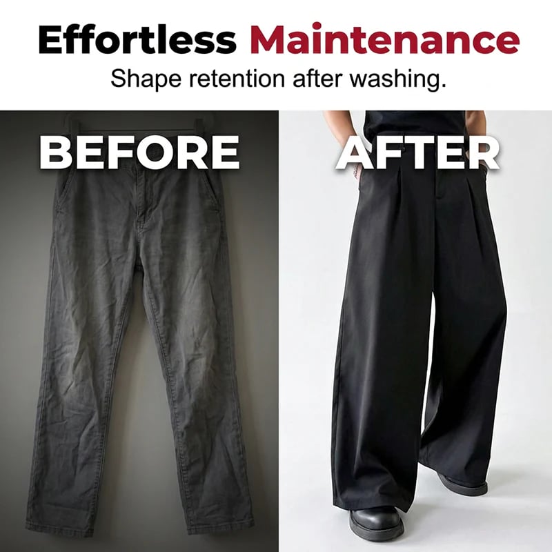 👖  NOW! ⏳ Men's Classic Fit Wide-Leg Suit Trousers – Tailored cut, breathable fabric & perfect for work, weddings or formal events ✨