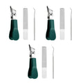new-Three Sets Of Eagle Beak Beveled Nail Clippers