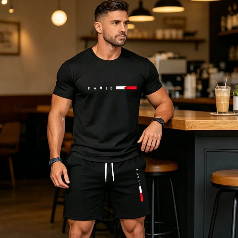 👕 LIMITED-TIME 49% OFF! ✨ Men’s Printed 2-Piece Set