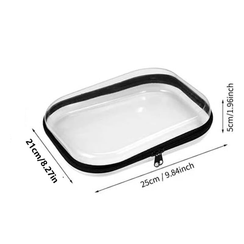 Double Zippered Hard Pouch
