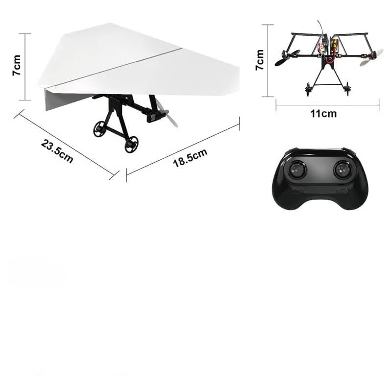Smart Remote-controlled Paper Airplane