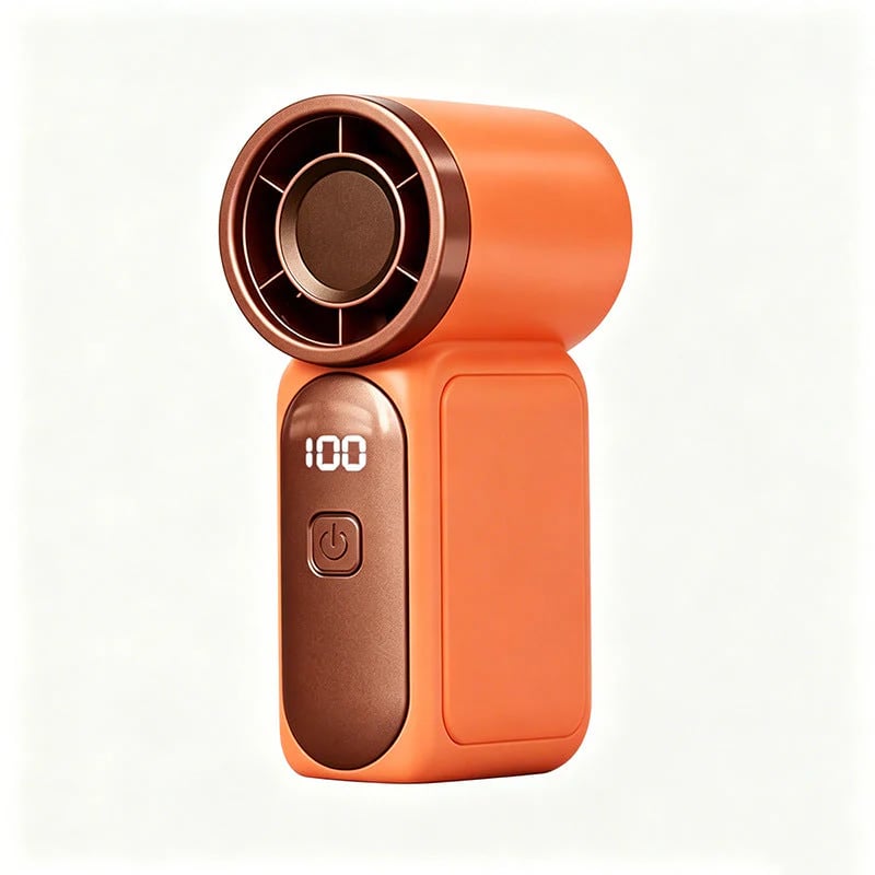 🥳2026 HOT SALE🥳💞50K+ SOLD!💨❄️ ! Turbo Handheld Fan – 8000 RPM, 5 speeds, LED display. 500mAh battery. Pocket‑sized power! 🌬️✨