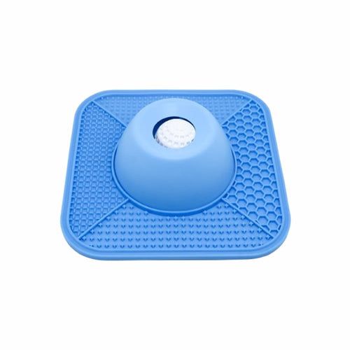 2-in-1 Pet Lick Mat with Rolling Ball
