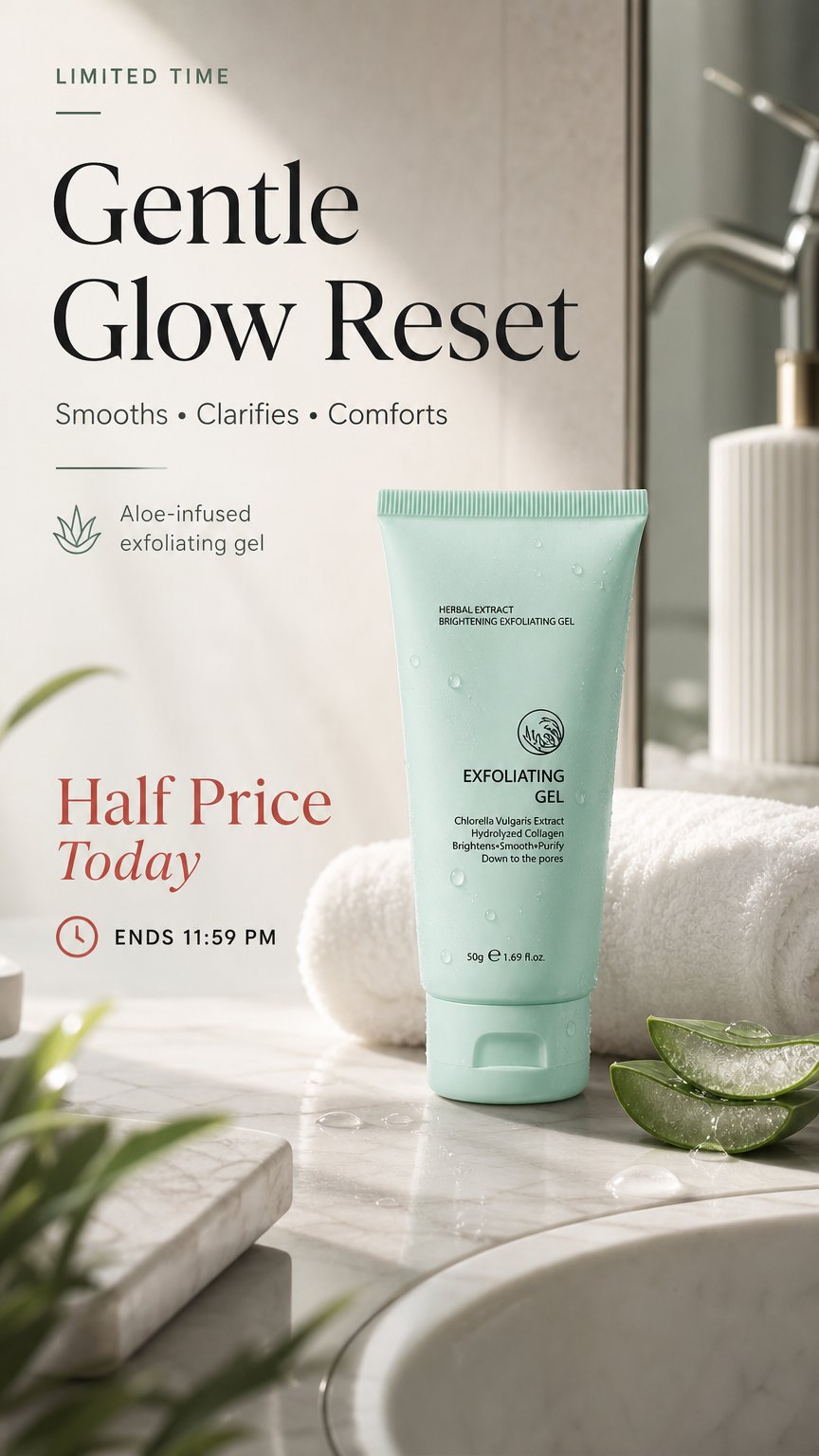 🥳2026 HOT SALE🥳💞50K+ SOLD!💥👵🌸 Herbal Extract Brightening Exfoliating Gel