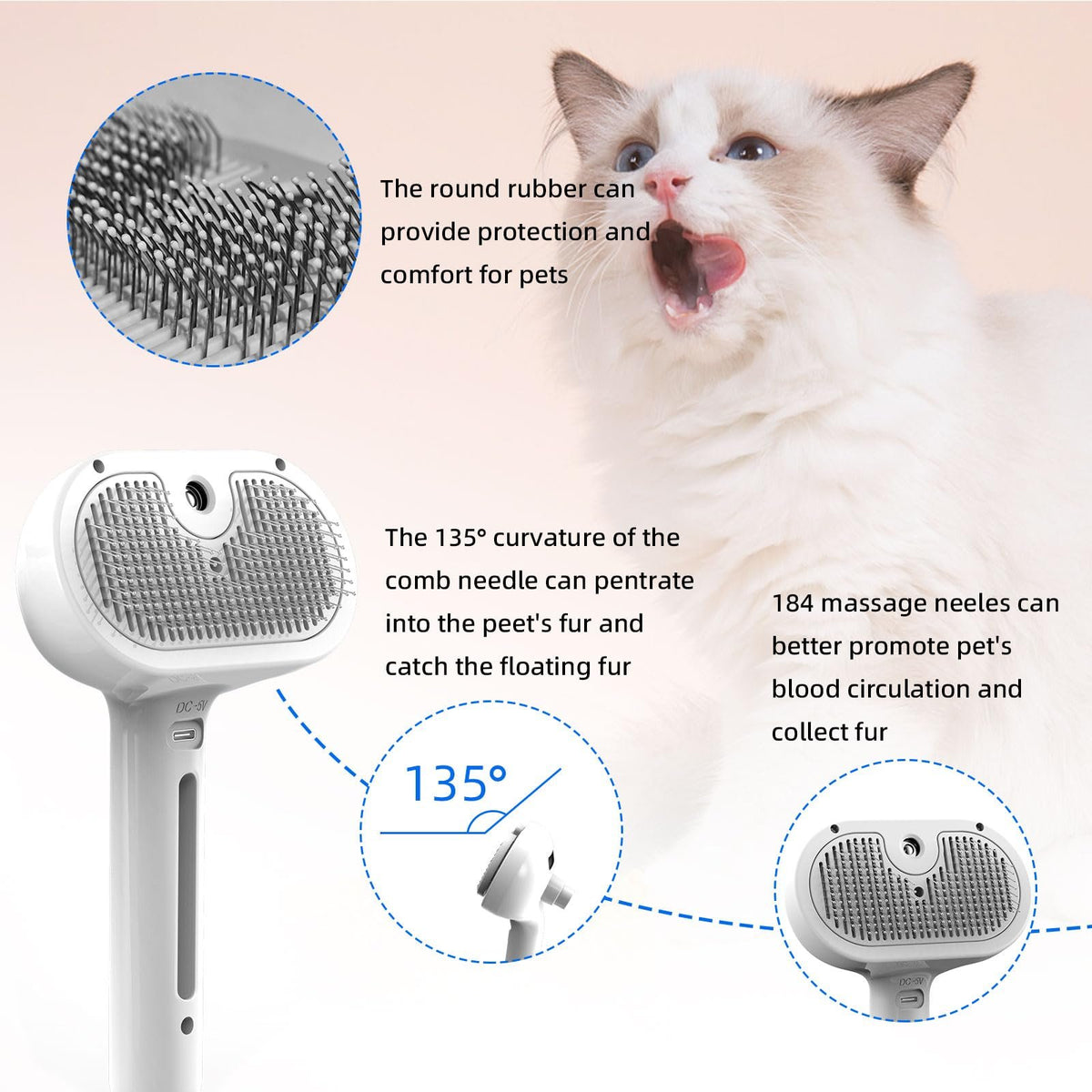 💥Pet Spray Hair Removal Comb🐶