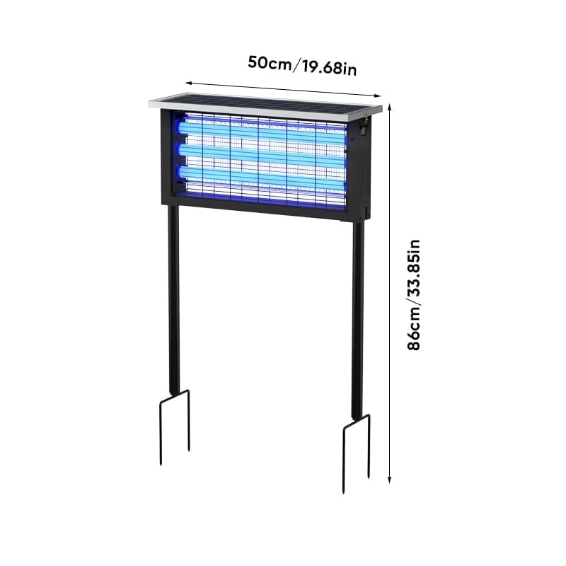 Eco-Friendly - Solar-Powered High-Efficiency Outdoor Bug Zapper