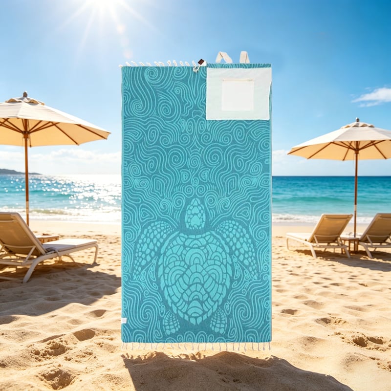 2-in-1 Convertible Beach Towel Bag